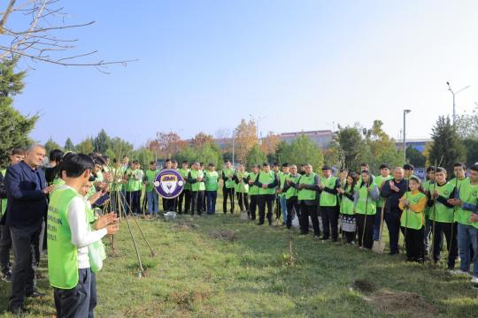 Namangan muhandislik-qurilish instituti jamoasi “Yashil makon” marafonida ishtirok etdi