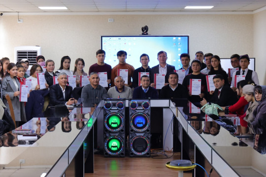 NamECI students received a certificate of completion of courses on international financial reporting standards