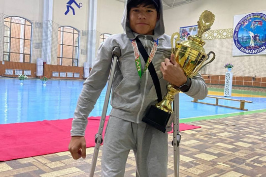 Abdulkhaev Kamolkhon became the champion of the republic in 2 directions of parasport.