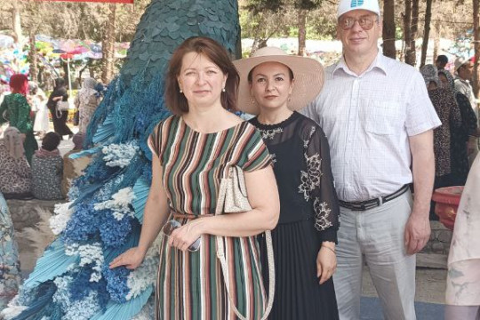 Representatives of the National Technical University of Belarus at the international flower festival