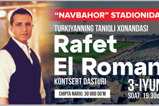 A concert will be held at the central stadion "Navbahor".