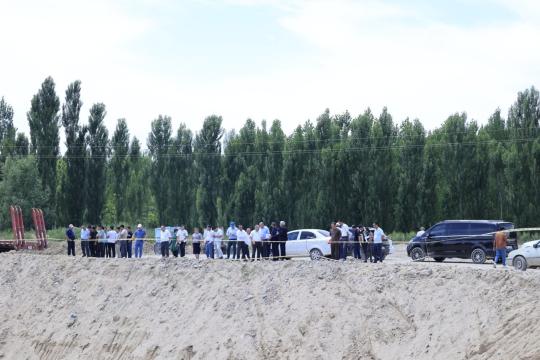 NamECI students also got acquainted with the construction of a cascade of hydroelectric power stations in Uchkurgan district