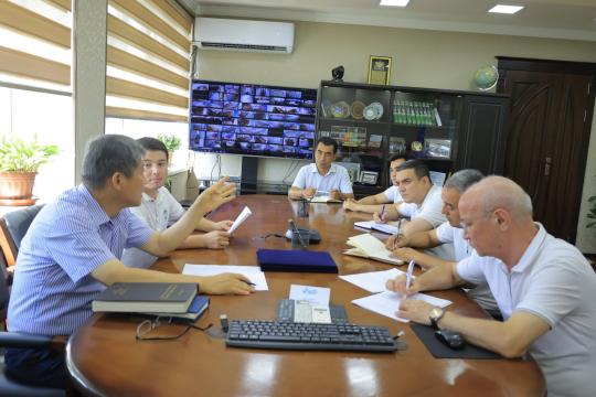 NamMQI Kimyoviy texnologiya kafedrasi professori Ox Yumrak Janubiy Koreyaga safari yuzasidan  taqdimot oʻtkazdi