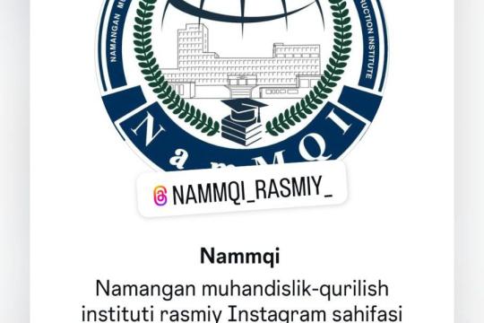 Institutning rasmiy Instagram sahifasiga obuna bo'lishni unutmang!