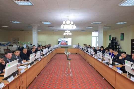 The final academic council of the Namangan Engineering-Construction Institute for the current year is being held