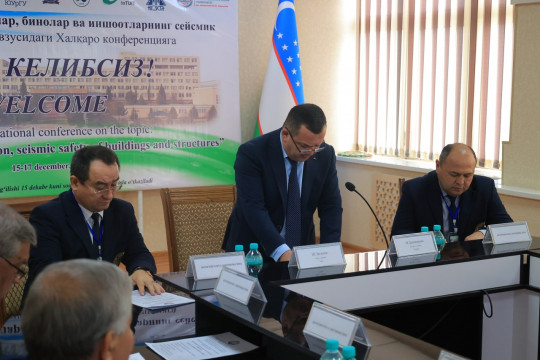 International scientific conference "Innovations in construction, seismic safety of buildings and structures" started in NamECI