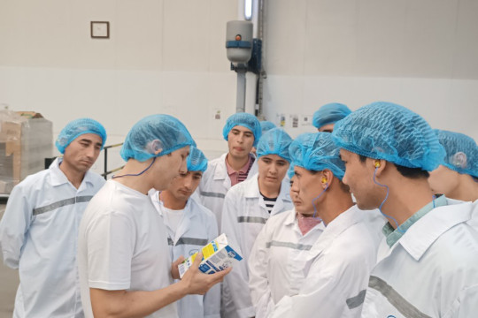 Open day at the Namangan branch of "Lactalis" company