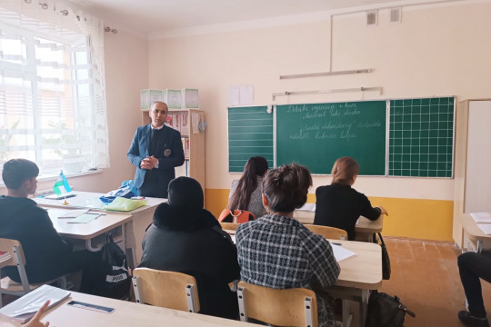 Vice-rector of NamECI met with schoolchildren