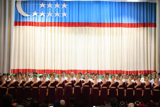 NamECI team actively participated in the celebrations of the 31st anniversary of the adoption of the national anthem