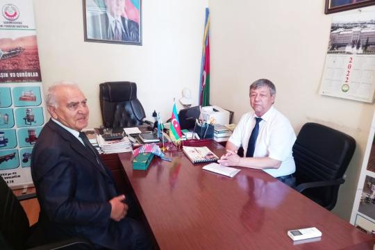 The professor of NamECI is studying the activities of the research institute in Azerbaijan