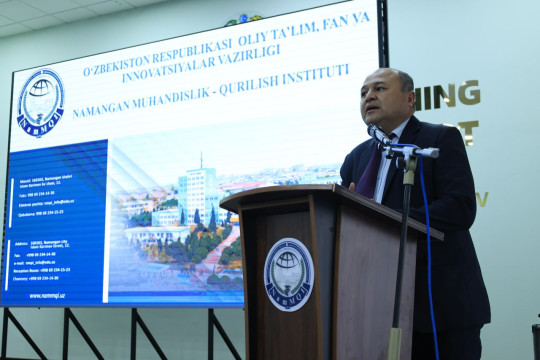 A meeting with deputy directors and psychologists of schools in Namangan was held at the Namangan Engineering and Construction Institute.