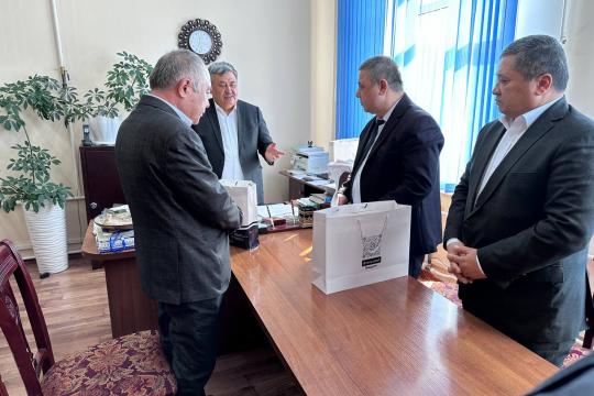 NamECI representatives had a conversation with the vice-rector of South Kazakhstan University