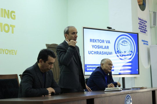 "Rector and youth meeting" was held at Namangan Engineering-Construction Institute