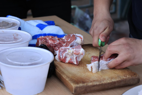 The Shashlik Day competition is being held in the student residence of the institute