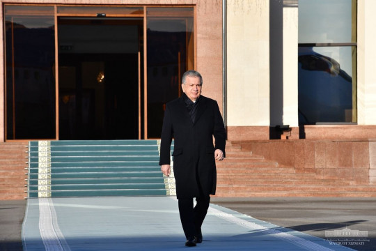 President Shavkat Mirziyoyev left on a business visit to St. Petersburg to participate in the informal summit of the heads of state of the Commonwealth of Independent States.