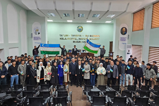 A spiritual and educational event dedicated to the adoption of the state flag was held at the Faculty of Transport on November 18