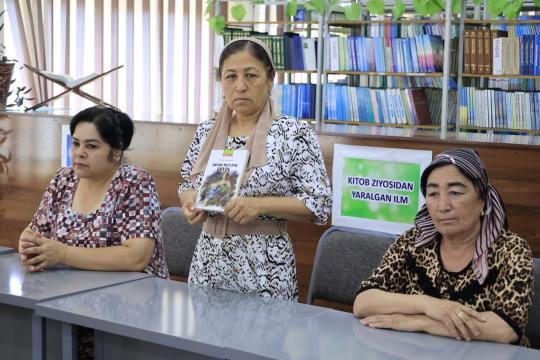 A roundtable discussion dedicated to the life and work of Olmas Umarbekov entitled "Rain was pouring..." was held at the institute