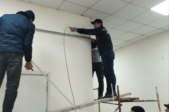 The Internet network was installed in the laboratory building of the department of technological machines and equipment at the address: Namangan, Dashtbog MFP, st. M. Murodov, 101.