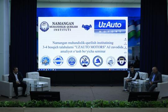 UzAuto Motors kompaniyasida malakaviy amaliyotni oʻtash istagini bildirgan talabalar bilan uchrashuv oʻtkazildi